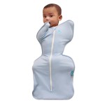 Love to Dream Swaddle, Baby Sleep Sack, Swaddle Up Self-Soothing Swaddles for Newborns, Get Longer Sleep, Snug Fit Helps Calm Startle Reflex, Lite 0.2 Tog, 5-8.5 lbs, South Blue