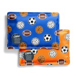 Fit & Fresh Cool Coolers 2 Pack Soft Ice for Lunch Bags, Flexible Stretch Nylon, Durable, Reusable Lunch Box Ice Packs, Soft Ice, Reusable Freezer Packs, Lunch Ice, Easy to Clean, Sports Balls