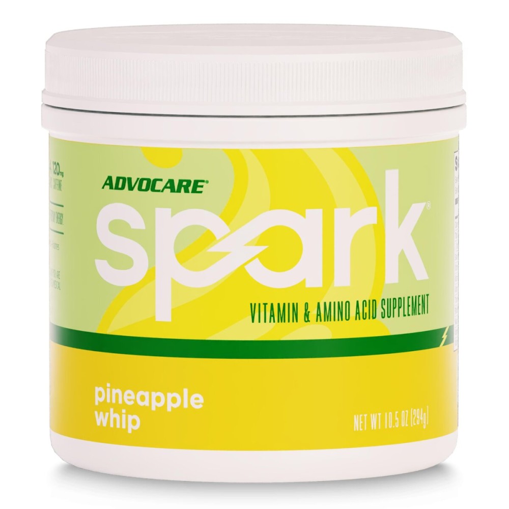 AdvoCare Spark - Energy Drink Mix - Vitamin & Amino Acid Supplement - Supports Energy & Focus - Portable Immune Support - Sugar-Free - Pineapple Whip (10.5 oz)