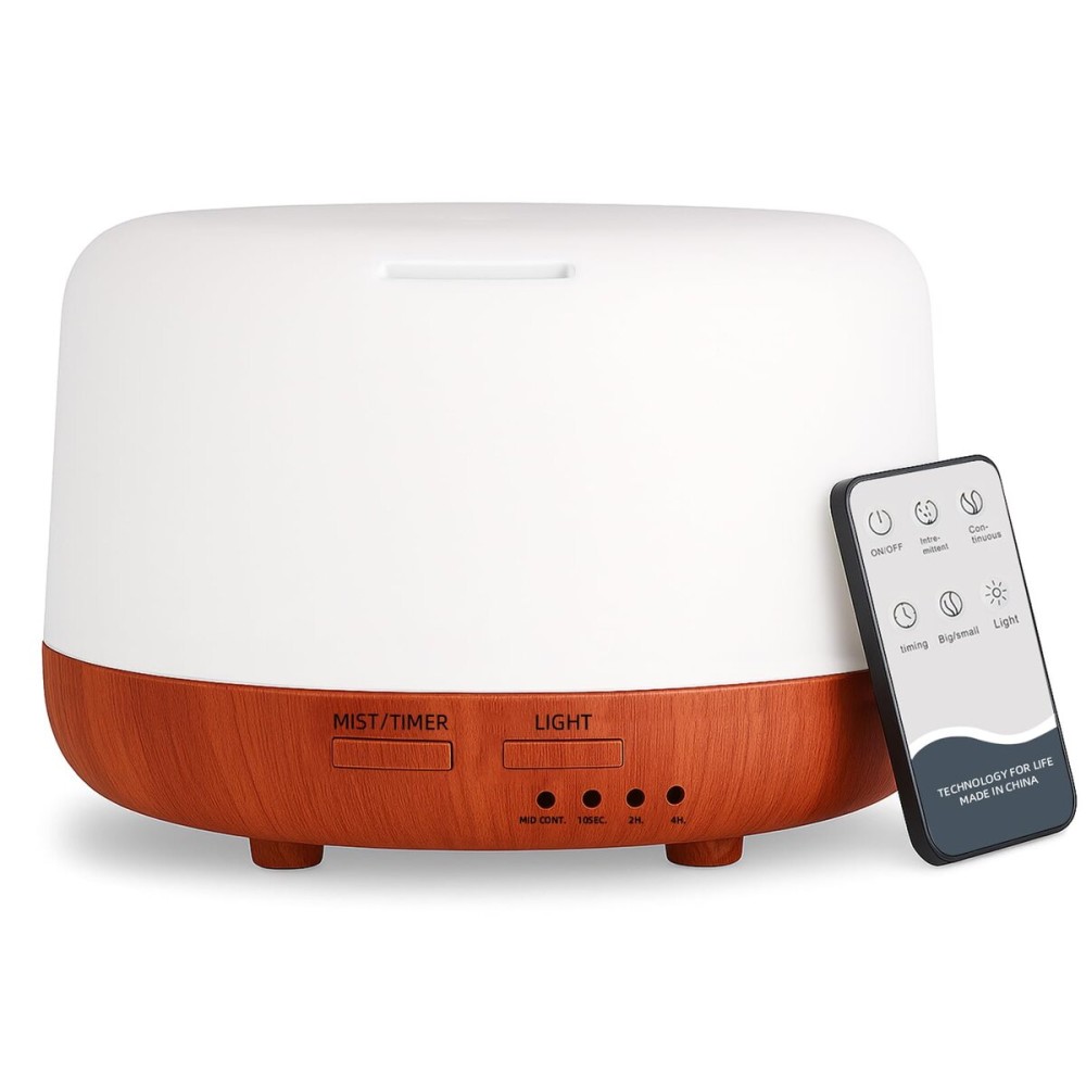 SPLITSKY 300ML Essential Oil Diffuser,Small Room Aromatherapy Diffuser, Quiet 8H Operation, 7-Color LED Light, 4 Timer, Remote Control, Auto-Off, for Bedroom, Living Room, Kitchen, Yoga, Gifts