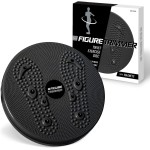 Daiwa Felicity Figure Trimmer Ab Twister Board - Waist Twister Machine for Core & Abs Exercise - Waist Twisting Fitness Tool, Dizzy Disc Twist Board for Slimming Workout with 8 Magnets Reflexology
