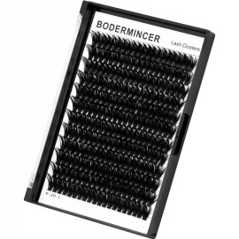 Bodermincer 7D/10D/20D/30D/40D/50D/60D/80D/100D Lash Cluster 240pcs D Curl Individual Cluster Eyelashes Fluffy false Eyelashes Extension Lash Cluster DIY at Home (100D-10mm)