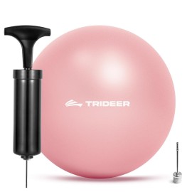 Trideer Pilates Ball 7-8 in with Pump, Small Exercise Therapy Ball for Yoga, Barre, Core Strength, AB Workouts, Physical Therapy