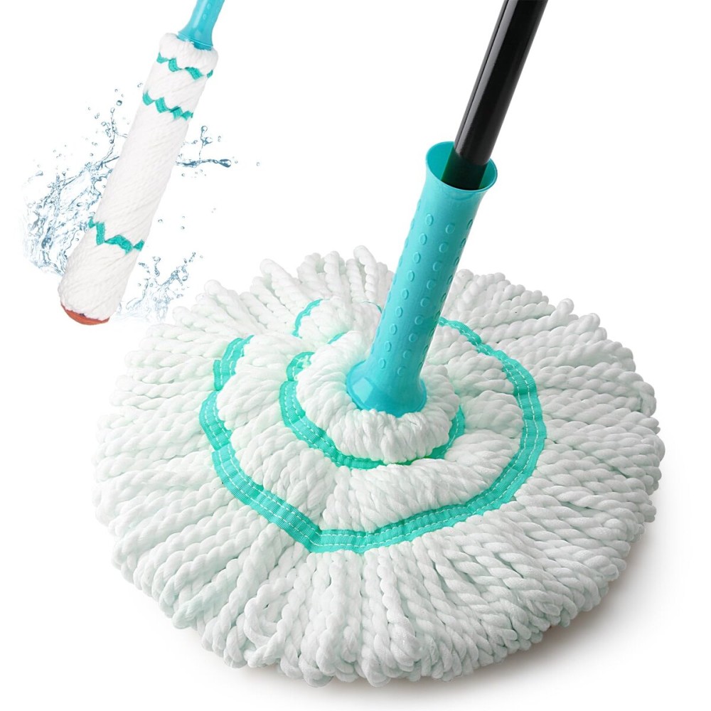 KeFanta Self Wringing Twist Mops for Floor Cleaning, Microfiber Floor mop with 57  Long Handle, Easy Wring Mop for Hardwood Commercial Household Clean