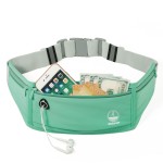 Running Belt Fanny Packs for Women, Green Slim Waist Pack Bag Phone Holder for Running