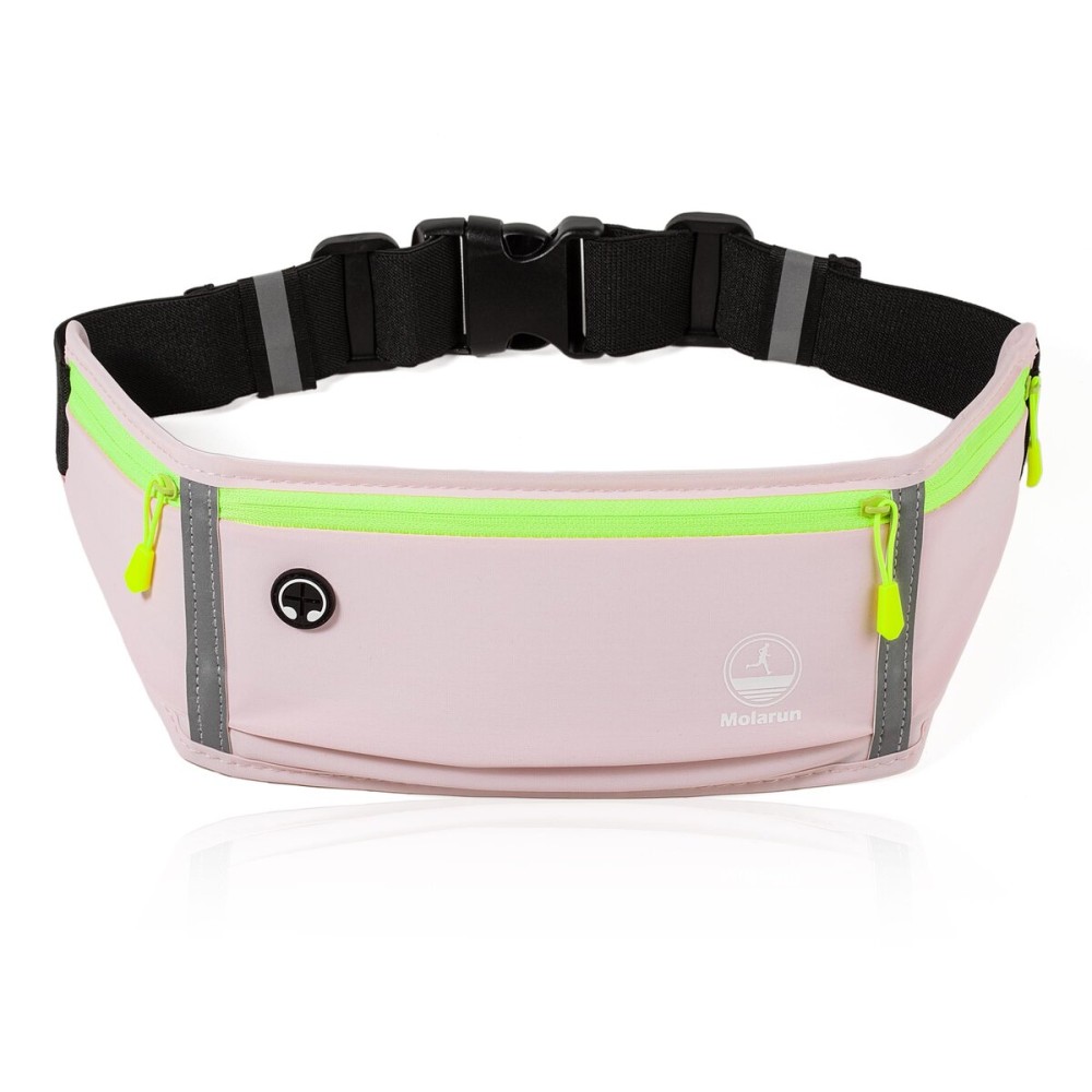 Running Belt Slim Fanny Packs for Women, Pink Running Fanny Pack Waist Pack Phone Holder for Running Hiking Workout