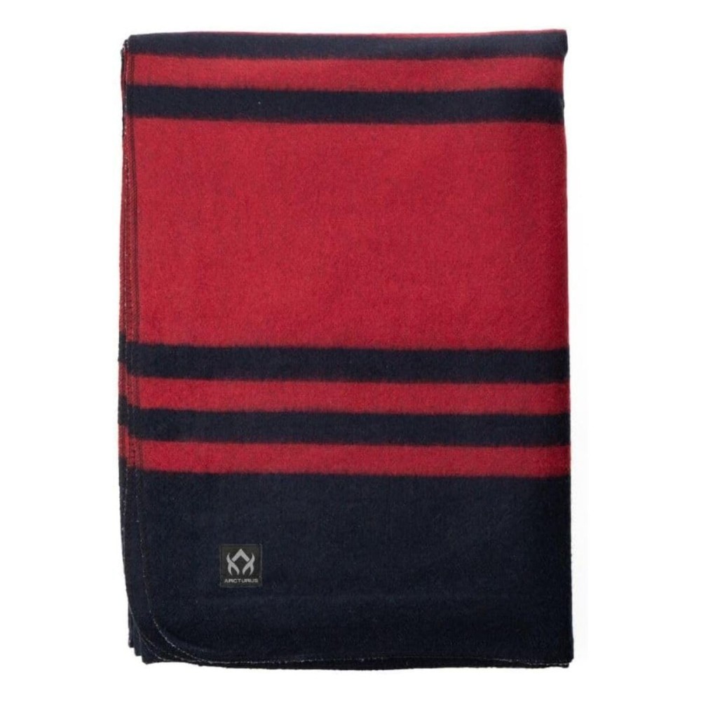 Arcturus Rainier Wool Blanket - Warm, Heavy, Washable, Bed Blanket | Great for Home & Camping (Lava Canyon, King)