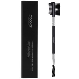 docolor 3 Head Eyebrow Eyelash Shaper Eyelash Comb Double Head Brush Makeup Grooming Tool cosmetic with 3 Different Spoolie Brushes for Separating Lashes, Grooming and Shaping Brow