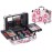 Hot Sugar All In One Makeup Set for Adults and Girls-Full Makeup Kit for Beginners Includes Eye Shadow Palette Blush Lip Gloss Lipstick Lip Pencil Eye Pencil Brush Mirror (Doughnut)