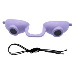 Super Sunnies EVO Flex UV Eye Protection FDA Compliant Eyeshields, Tanning Bed Goggles, Red Light Theraphy Glasses with Strap 1 Pack - Lavender