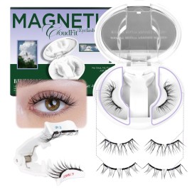 BEYELIAN Magnetic Eyelashes with Applicator Kit, Reusable Natural Look False Lashes, No Glue Needed Soft Magnetic Lashes for Eye MAGIC-YT27 (Lightweight & Comfortable)