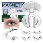 BEYELIAN Magnetic Eyelashes with Applicator Kit, Reusable Natural Look False Lashes, No Glue Needed Soft Magnetic Lashes for Eye MAGIC-YT19 (Lightweight & Comfortable)