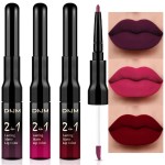 evpct 3Pcs Pale Neutral True Nude Matte Lip Liner & Liquid Lipstick Stain Makeup Set for Women, Lip Liner Stain Long Lasting Waterproof Smudge Proof, Cruelty Free Lip Makeup 24 hours originales labios