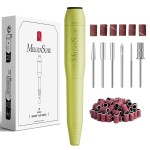 MelodySusie Pen-Shaped Portable USB Nail Drill, PC120I 20000RPM Electric Nail File with Compact Design for All Nail Care, Manicure Polishing, Shaping & Gel Removal at Home for Beginners