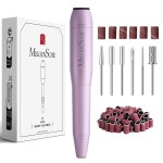 MelodySusie Pen-Shaped Portable USB Nail Drill, PC120I 20000RPM Electric Nail File with Compact Design for All Nail Care, Manicure Polishing, Shaping & Gel Removal at Home for Beginners