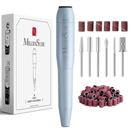 MelodySusie Pen-Shaped Portable USB Nail Drill, PC120I 20000RPM Electric Nail File with Compact Design for All Nail Care, Manicure Polishing, Shaping & Gel Removal at Home for Beginners