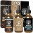 Viking Revolution Beard Oil for Men 3 Pack - Natural Mens Beard Oil Variety Set - Coffee & Whiskey, Palo Santo, Sea Salt Scents - Beard Conditioning and Moisturizing for a Healthy Beard (3 Pack, 1oz)