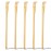 Renook 5 PCS Wooden Bamboo Back Scratcher, 16.5 Inch Long Handle Back Scratchers, 100% Natural Bamboo Back Scratchers for Adults Men Women,Father\'s Day Gift