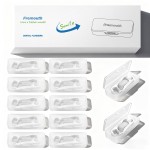 Fremouth 140 Count Braces Flossers with 10 Travel Cases, Orthodontic Flossers for Braces - Ortho Dental Floss Picks, 14 Count (Pack of 10)