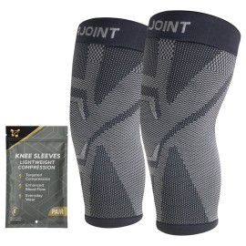 CopperJoint Pull On Knee Brace Women & Men Workout - Copper Infused Knee Sleeves for Men, Elastic Compression Knees Support Braces for Fitness, Volleyball, Basketball, Running, Sports - XXL