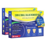Ulensy Corn Remover Pads for Feet Toes: 2 Boxes of 30 Pack Salicylic Acid Extra Strength Treatment - Fast Effective Medicated Bandages for Kids Adults Seniors Teens Runners Workers Men Women 60 Blue