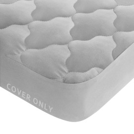Waterproof Pack and Play Mattress Pad (Cover Only) 39 x 27, Compatible with Graco Pack and Play & Dream On Me & Pamo Babe, Cotton Fabric Playpen/Playard Sheet Quilted, Gray