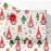 GIOLNIAY Christmas Gnome Wrapping Paper for Kids - Holiday Gift Wrap with Trees, Presents & Snowflakes on White - 4 Jumbo Sheets, 28 x 40 Each (31 sq. ft ttl), Easy to Store