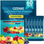 OZENKE 60 Sticks Sugar Free Hydration Packets, Electrolytes Powder Packets, Electrolyte Drink Mix Travel Electrolyte for Rapid Hydration, 6 Flavors