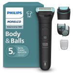 Philips Norelco Body Groomer 5000 Series, Intimate Hair Shaver & Trimmer for Men with Interchangeable & Adjustable Full Body Trim & Shave Heads, 100% Showerproof, BG5490/50