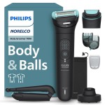 Philips Norelco Body Groomer 7000 Series, Men\'s Whole Body Groomer, Contour-Following 2D Flexing Head, Triple Protect Shave System & Intimate Body Hair Trimmer, 100% Showerproof, BG7480/50