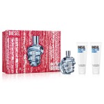 Diesel Only The Brave EDT - Mens Fragrance Gift Set - Lemon, Violet Leaves Accord, Leather Accord - Long Lasting - 2-Piece Set Includes Full Size Fragrance 4.2 Oz + 2 Shower Gels 2.5 Oz