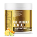 RAW Essential Pre-Workout Powder (Champion Mentality) - Chris Bumstead Sports Nutrition Supplement for Men & Women - Preworkout Energy Powder with Caffeine, L-Citrulline, L-Tyrosine & Beta Alanine