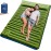 FUN PAC Camping Sleeping Pad, Ultralight Camping Mat with Pillow, Built-in Foot Pump Inflatable Sleeping Pads Compact for Camping Backpacking Hiking Traveling Tent,Double,Green.