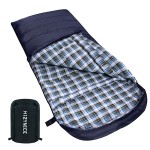 HiZYNICE Sleeping Bags for Adults Large Wide Cold Weather 0 Degree XL XXL Plus Size Oversized,Navy Blue Right Zip