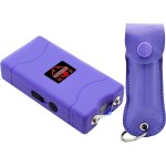 FIGHTSENSE Self-Defense Kit 1/2oz Pepper Spray & Mini Stun Gun for Men & Women,25 Burst,12 Foot Range,1.60 C Painful Charge,LED Flashlight,Safety Switch (Violet)