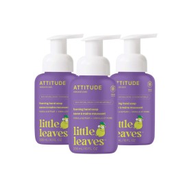ATTITUDE Foaming Hand Soap for Kids, EWG Verified, Dermatologically Tested, Plant- and Mineral-Based Ingredients, Vegan, Vanilla & Pear, 10 Fl Oz (Pack of 3)