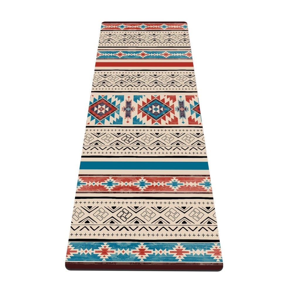 nuveti Yoga Mat Print Extra Thick TPE Non Slip Fitness Exercise Mat with Carrying Bag,72x24 Extra Thick 6MM Exercise & Workout Mat for Yoga, Pilates Fitness and Floor Exercises