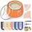 KeShi Waxing Kit, Painless Hair Removal Wax Warmer with 6 Bags Hard WaxBeans for Full Body, Legs, Face, Eyebrows & Bikini- Ideal for Both Women & Men(Orange)