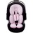 Pro Goleem Infant Car Seat Head Neck Body Support, Ultra-Soft Minky and Microfiber Car Seat Strap Pads, Perfect for Stroller, 2-in-1 Reversible, Girls, Pink
