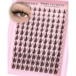 Goddvenus Wispy Lash Clusters Manga Natural Anime Eyelashes Cluster C Curl Fairy Lashes Clusters Eyelash Extensions DIY Individual Lashes Extension (10-16mm 120pcs)