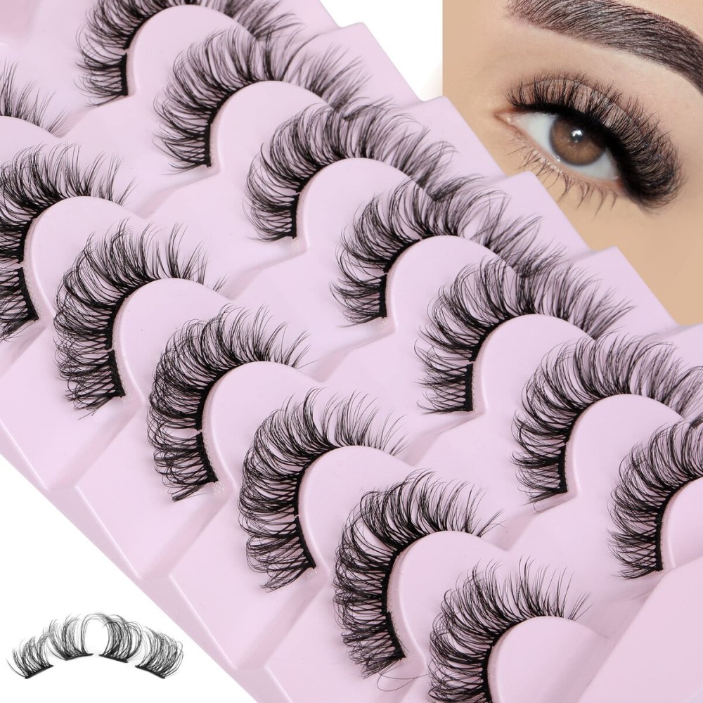 Focipeysa Cat Eye Lash Clusters Fox Eye Eyelashes Clusters Natural Look Eyelash Clusters Wispy Cluster Eyelashes Extensions Thin Lash Band Soft Lashes Extensions DIY Eyelash Extension at Home