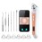 Facial Pore Blackhead Remover Vacuum, 1080P Camera Blackhead Remover, 20x Zoom, 8 LEDs  3 Suction Modes, 800mAh Battery & USB - 6 Heads Pore Cleaner Kit for Women&Men(Orange)