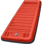 FNARMW Camping Sleeping Pad, Extra Thick 5 Inch Camping Mat with Pillow, Built-in Foot Pump Inflatable Sleeping Pads Compact for Camping Backpacking Hiking Traveling Tent as Camping EssentialsO-B