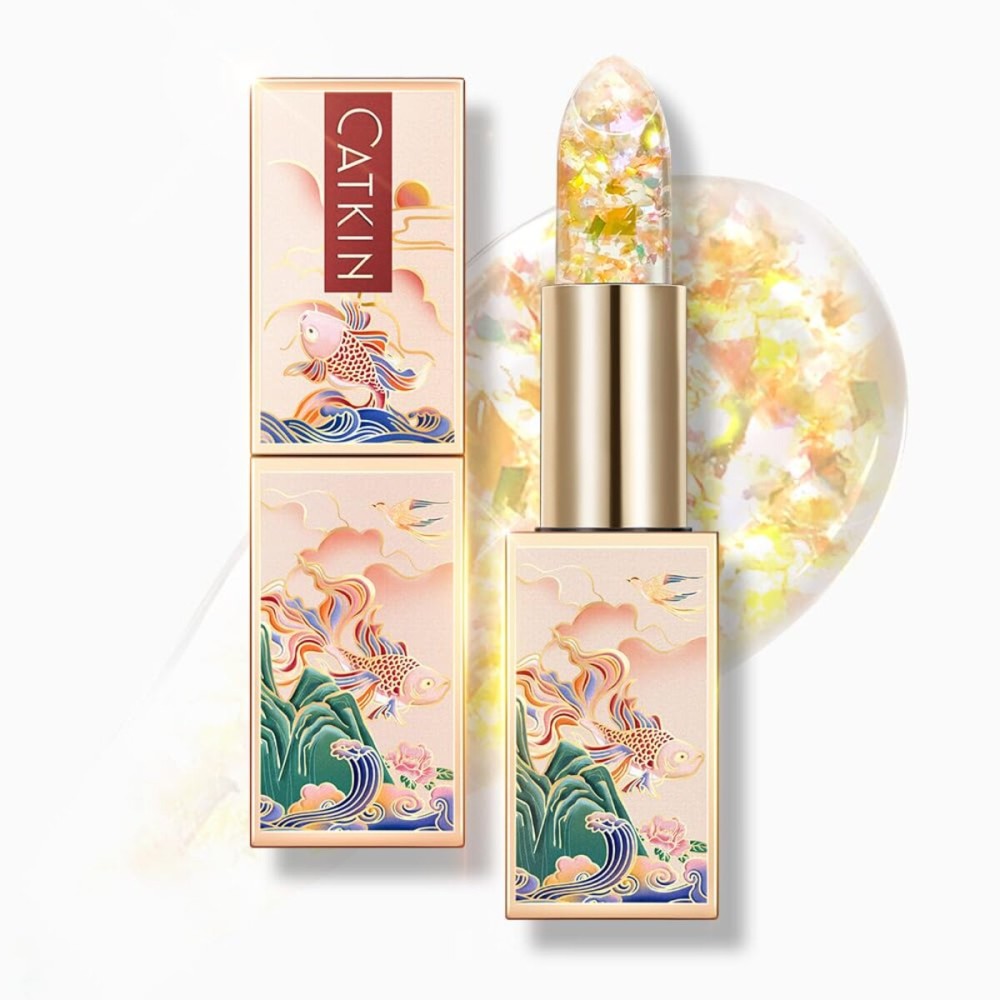CATKIN Lip Balm Color Changing Lipstick Ultra Hydrating Lip Moistrurizer with Vitamin E Nourishing For Cracked & Dry Lips 0.12 oz C22