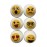 Ezhippie Quality Wool Dryer Balls - 6 XL Emoji Pack - 1000+ Loads - Pure Organic Wool - Reusable Natural Fabric Softener Perfect with Essential Oils, Reduce Clothing Static and Wrinkles