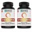 ZHOU Thyroid Support - Thyroid Supplement for Women & Men with Zinc, Iodine, & Selenium, Cellular Energy Thyroid Complex with Ashwagandha, Kelp - 60 Veggie Capsules (Pack of 2)