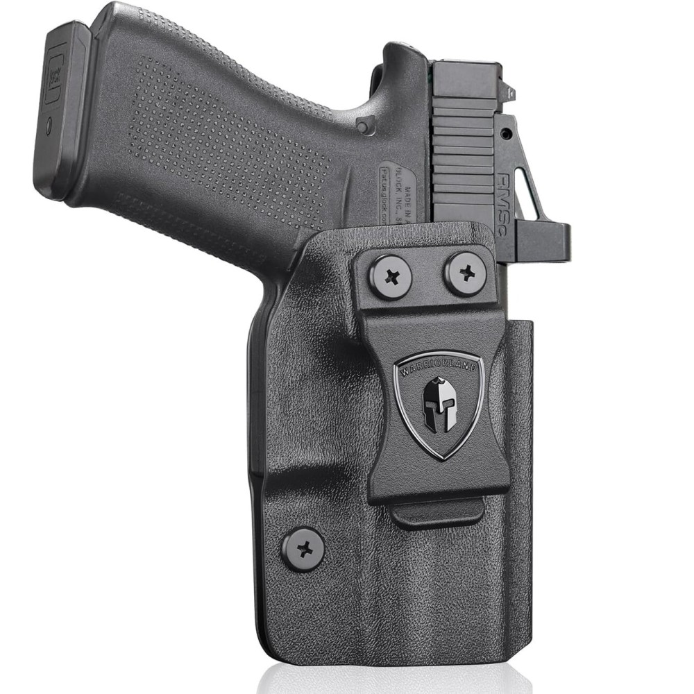 WARRIORLAND IWB Kydex Holster w/Optic Cut, Compatible with Glock 43X / 43X MOS / G43, Appendix Concealed Carry Holster, Adjustable Cant & Retention, Right Hand