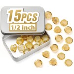 Pipe Screens Filter 1/2 Inch 15 Pcs Pipe Bowl Screen, 0.5 Inch 12.7mm Premium Brass Mesh