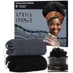 African Exfoliating Net Sponge for Men - Bath Sponge Back Scrub for Shower - Authentic African Net with Knots - Body Wash Scrubber Cloth with Handle - Skin Exfoliator Bathing Loofah for Men