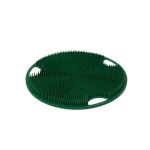 Boie USA Flat Body Scrubber - Hygienic, Exfoliating Loofah Alternative - Feels Like Silicone Scrubber Gentle on Sensitive Skin, Hypoallergenic, BPA- & Latex-Free, Made in The USA (Forest Green)